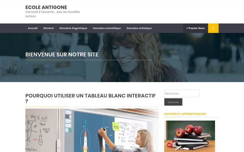 Ecole Antigone - Une école à l'ancienne... avec les nouvelles technos